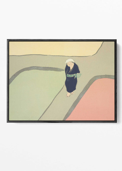 Japanese Woman Wall Art Print kimono path