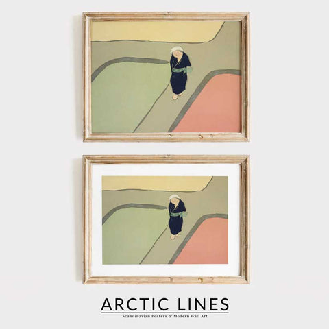 Japanese style kimono figure decor