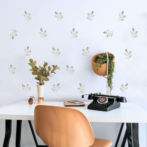 Kids room decor leaf stickers

