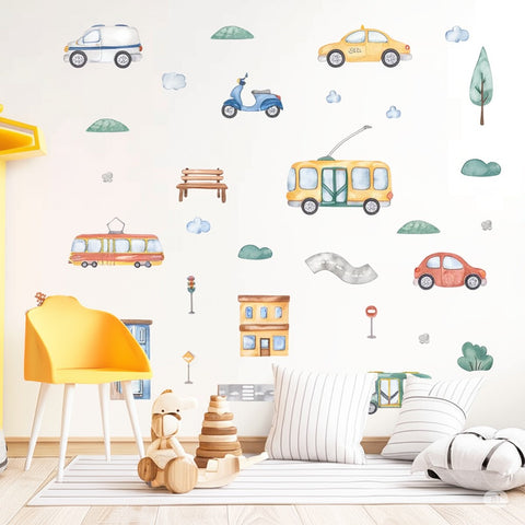 Kids transport room decals