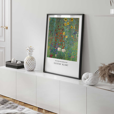 Klimt botanical meadow artwork