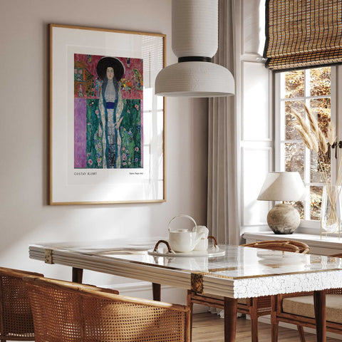 Klimt floral background art print