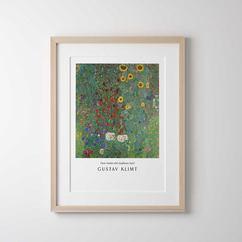 Klimt impressionist floral decor