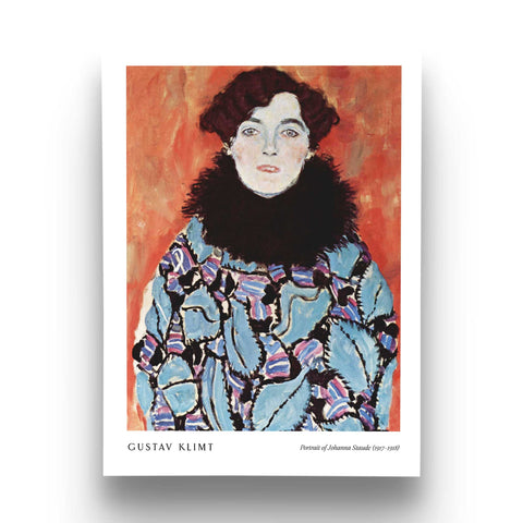 Klimt patterned garment portrait print