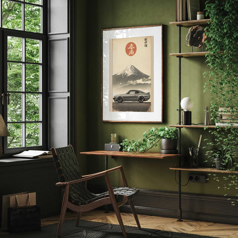 Large Format Canvas Wall Art of a Nissan Hakosuka for office