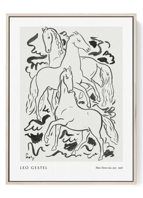 Leo Gestel three horses print