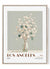 Los Angeles wall art print minimalist floral design