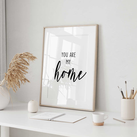 'Home' Typography - Love Inspired Canvas