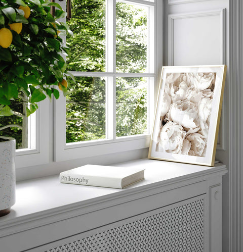 White Flowers Poster - oakposter