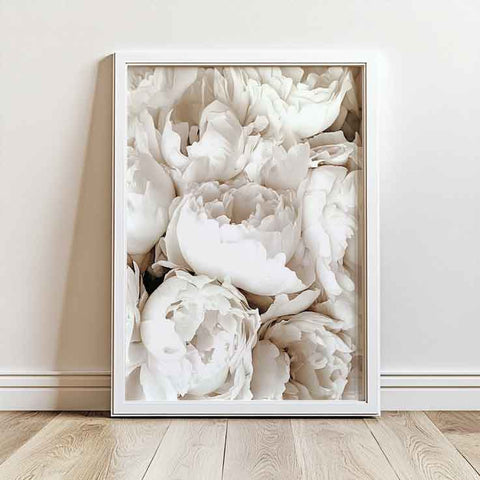 White Flowers Poster - oakposter