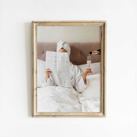 Cozy Morning Scene - Minimalist Canvas Print
