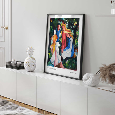 Macke painting reproduction poster