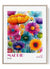 Madrid wall art print colorful floral poster