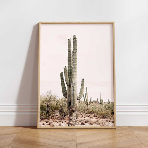 Majestic Saguaro Scene - Desert Wall Poster