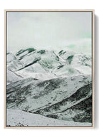 Arctic Whisper - Snowy Mountain Range Canvas Print