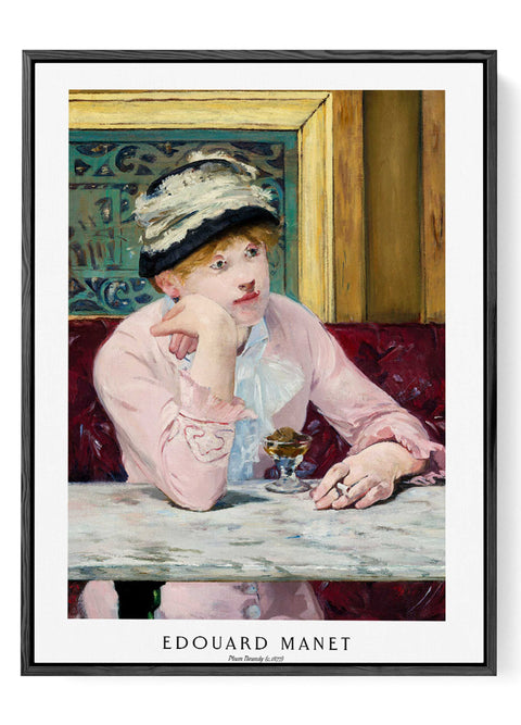 Manet plum brandy impressionist poster