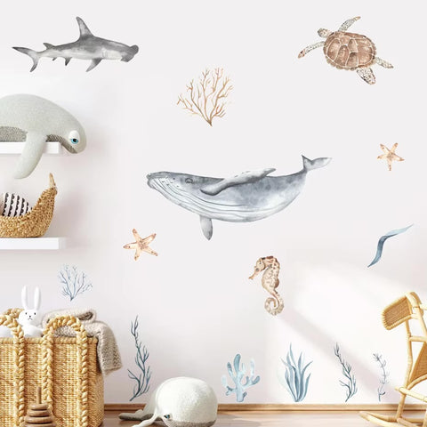 Marine Animal Wall Stickers