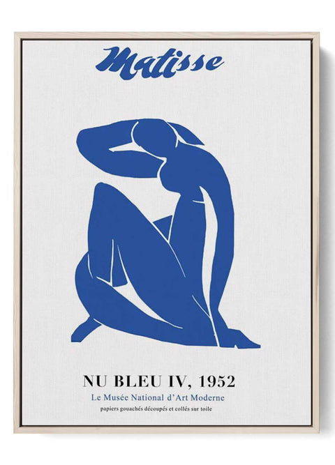 Matisse's Masterpiece - 'Nu Bleu IV' 1952 Art Print