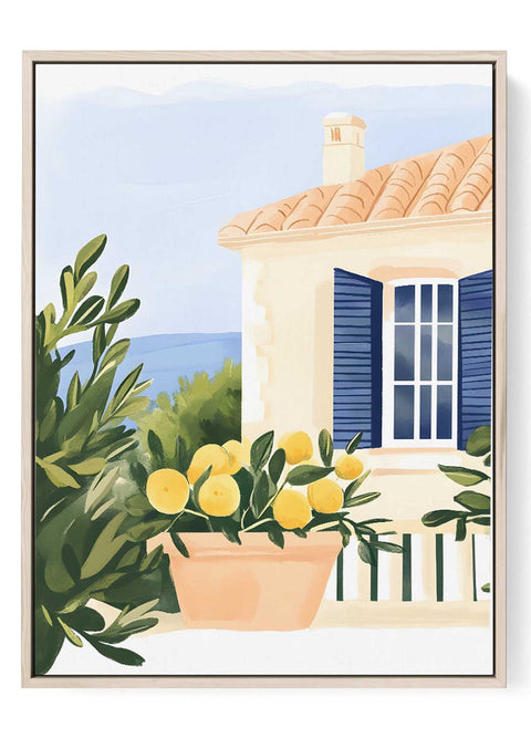 Mediterranean Lemon Tree Art Print
