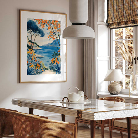 Mediterranean coast nature scene