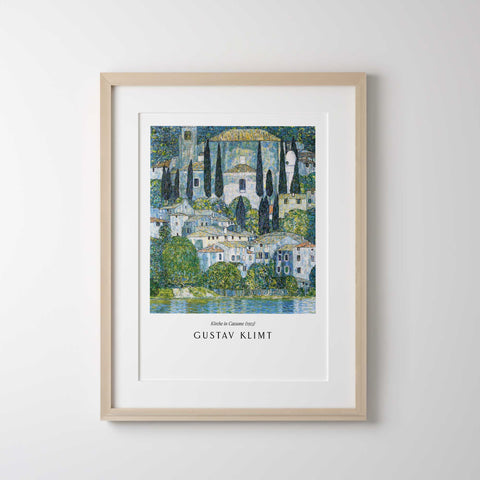 Mediterranean cypress trees poster