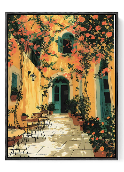 Mediterranean patio print