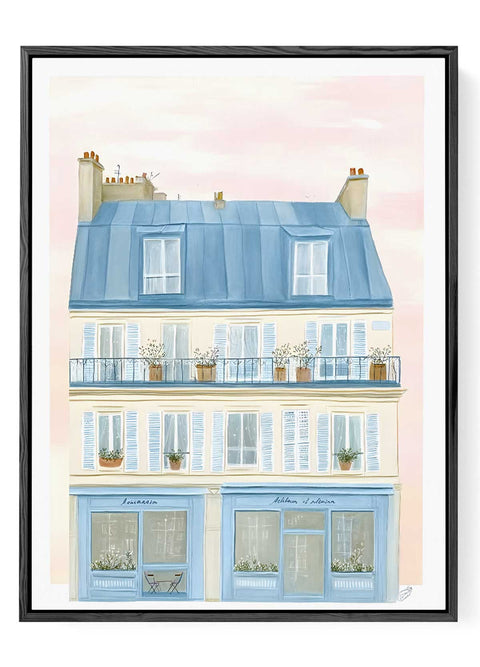 Mediterranean town scene wall art featuring Italian hillside homes

