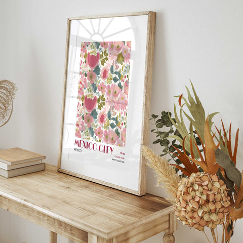 Mexico City artwork for bedroom and living room decor