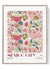 Mexico City wall art print pink floral poster