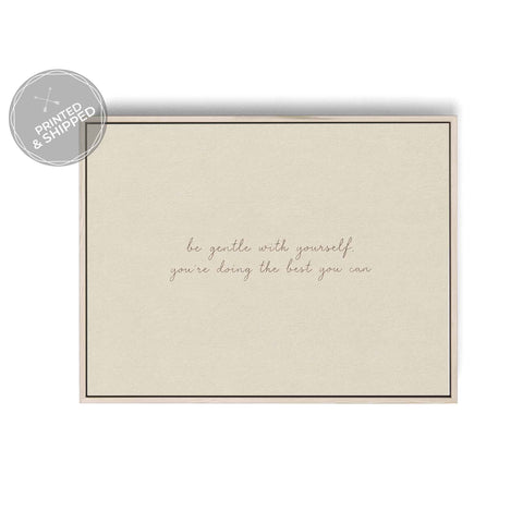 Mindful living inspirational wall art