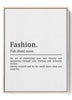 Define Fashion - Minimalist Statement Poster