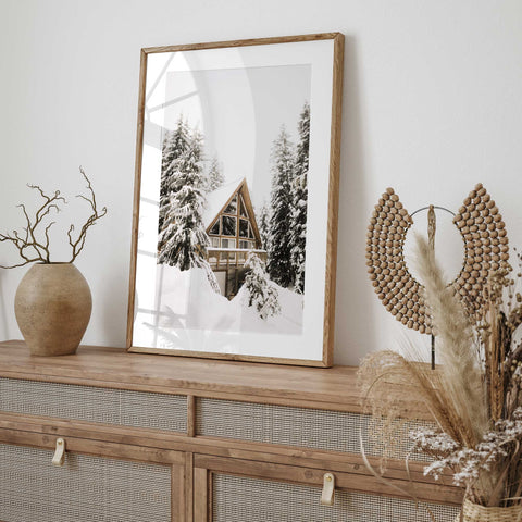 Minimalist Winter Home Poster – Modern Aesthetic