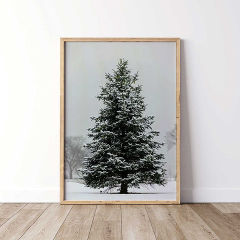 Minimalist Winter Tree - Nature Wall Art