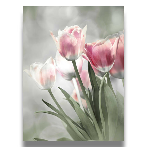 Minimalist bedroom poster with a romantic botanical spring flower theme.