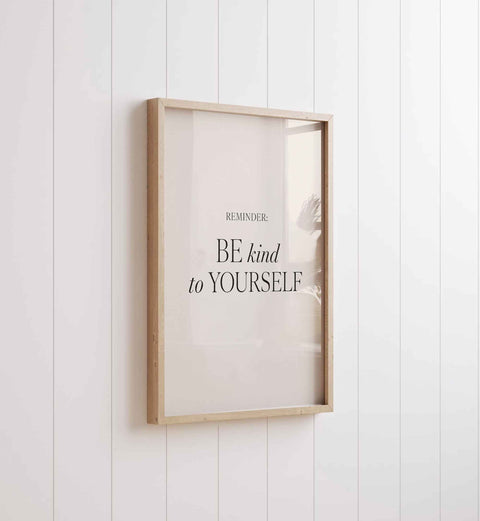 Minimalist bedroom quote print