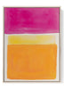 Bold Pink & Orange Abstract Color Block Art Print | Modern Minimalist Wall Decor