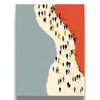 Crowd Wall Art Print - People Walking Beach Urban Divide