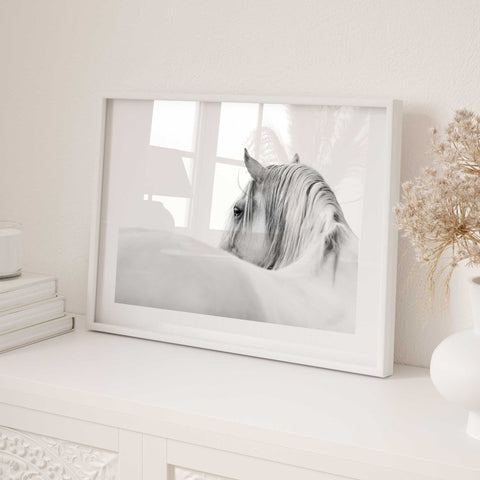 Minimalist equestrian photography print