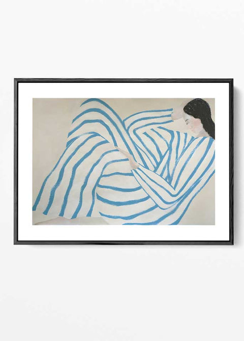 Minimalist figurative wall art poster