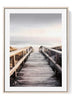 Dreamy Coastal Boardwalk Art Print | Modern Minimalist Ocean Path Wall Decor