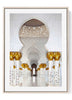 Majestic Sheikh Zayed Grand Mosque Art Print | Nordic Minimalist Gold Pillars Decor