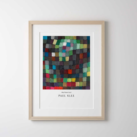 Minimalist mosaic art poster