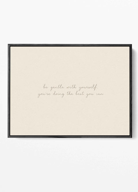 Minimalist self love quote print