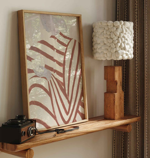 Minimalist striped clothing figure art print