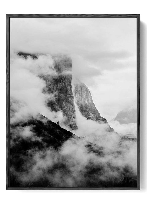 Misty-Mountain Canvas Wall Art Nature_s Elegance