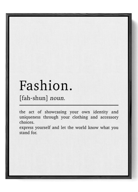 Minimalist Fashion Definition - Chic Wall Art