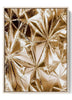 Golden Facets - Luxe Geometric Canvas Poster