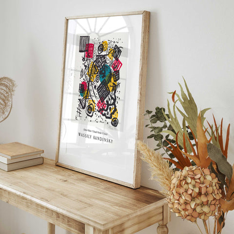 Modern abstract shapes poster