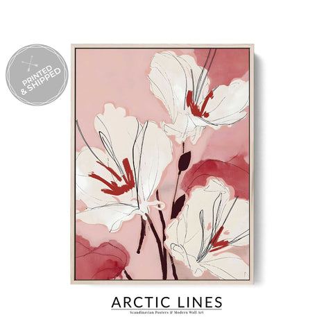 Modern botanical illustration print