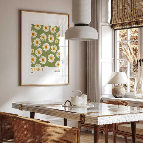 Modern botanical wall print Venice inspired artwork